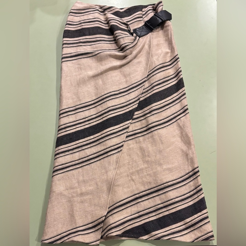 Ralph Lauren Black Label Blanket Wrap Skirt Linen Medium Southwest Festival VTG